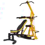 Powertec -  Levergym (Tillval 1: Nej, Ingen curlbräda, Tillval 2: Nej, Ingen benspark, Färg: Gul)