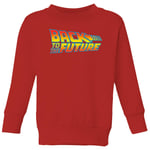 Back To The Future Classic Logo Kids' Sweatshirt - Red - 3-4 Years