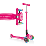 Globber Scooter Primo Foldable Light-Up Wheels Height Adjustable Fuchsia Pink UK