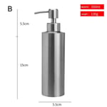 Stainless Steel Soap Dispenser Kitchen Sink Bathroom Shampoo B 350ml