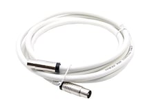MAST DIGITAL YCAB01M Smedz 2 m TV Aerial Cable Extension Kit with Premium Fitted Compression IEC Male to Male Connectors - White