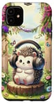 iPhone 11 Kawaii Hedgehog Headphones: The Hedgehog's Playlist Case