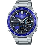 Casio Silver Mens Analogue-Digital Watch Edifice EFV-C110D-2AVEF