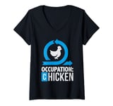 Womens Agile Process Chicken Project Management Funny PM Coach V-Neck T-Shirt