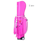 VHGYU Golf Bags Lightweight Golf Bag Trolley Golf Accessories Sport Golf Bag With Wheels Golf Carry Bag Premium Construction (Color : Pink, Size : As shown)