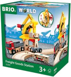 BRIO World Freight Goods Station for Kids Age 3 Years Up - Compatible With All B