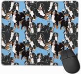 Medium Gaming Mouse Pad Bernese Mountain Dog Funny Design Non-Slip Rubber Base Textured Surface Game Mouse Pads Stitched edge special surface for faster speed 25 * 30cm