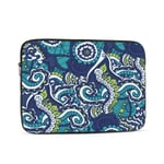 Laptop Case,10-17 Inch Laptop Sleeve Carrying Case Polyester Sleeve for Acer/Asus/Dell/Lenovo/MacBook Pro/HP/Samsung/Sony/Toshiba,Paisley Border Pattern 17 inch