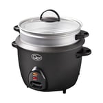 Quest 33379 1.5 Litre Rice Cooker & Steamer/Cooks Rice, Steams & Keeps Food Warm/Non-Stick Inner Pot/Clear Viewing Lid/Cool Touch Handles/Sleek, Compact Design/With Spoon & Measuring Cup