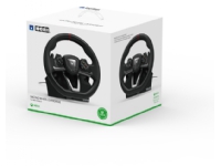 Hori Racing Wheel Overdrive, Ratt + pedaler, Xbox Series S, Xbox Series X, D-pute, Koblet med ledninger (ikke trådløs), Sort, Sølv, Windows 10