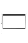 84" White Crossbar Electric Motorized Projector Screen with Remote