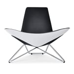 Walter Knoll - Mychair 248-10 C, Polished Chrome-Plated, Congress 252 Asphalt, Fabric Cat. 25 Loft 7743 Kiwi, Without Piping, Synthetic Glides