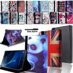 Folio Leather Stand Cover Case For 7" 8" 10" Samsung Galaxy Tab 2 3 4 + Stylus