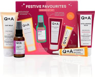 Q+A Festive Favourites Gift Set, Containing a Hyaluronic Acid Moisturiser (75Ml)