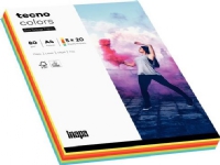 Tecno Xerox papper A4 80g Mix färger intensiv 100 ark