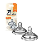 Tommee Tippee 2 tétines Closer to Nature BLANC