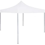 The Living Store - Tente de réception pliable professionnelle 3x3 m Acier Blanc Blanc