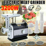 Unbranded 4-In-1 Electric Meat Grinder, Mincer & Sausage Maker - 3200W