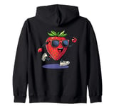 Cool Strawberry Costume with funny Shoes and Arms Zip Hoodie