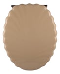 Sanitop-Wingenroth 21852 8 Ancona Lunette WC en Coquille, Beige-Forme de Coquillage