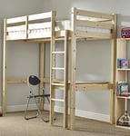 STRICTLY BEDS&BUNKSCeleste High Sleeper Loft Bunk Bed with Desk, 3ft Single