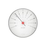 Arne Jacobsen Clocks - Bankers Termometer - Vit, Svart, Röd - Vit - Klockor