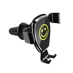 Universal Gravity Car Phone Holder In Air Vent Mount No Magnetic Smiley Face