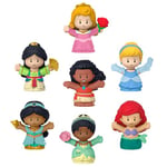 Fisher-Price Coffret Little People et Assortiment de 7 Figurines Disney Princesses pour Les Tout-Petits et Les Bambins, Jeu d’Imitation, Jouet d'Éveil, Dès 18 Mois, HJW75