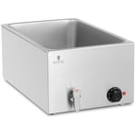 Royal Catering Andrahandssortering Bain marie - 600 W GN 1/1 Utan behållare Tappkran