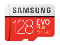 Carte mémoire Samsung Evo Plus Micro SDXC Class 10 UHS-1 128G avec adaptateur
