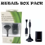 BATTERY PACK PLAY AND CHARGE KIT + RECHARGEABLE BATTERY FOR XBOX 360 UK SELLER
