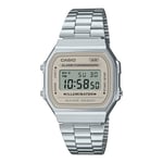 Wristwatch CASIO A168WA-8AYES Stainless Steel Gray Unisex Digital