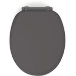Gelco Design - abattant wc samba mdf carbone déclipsable soft close - carbone