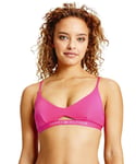 Tommy Hilfiger Womens UW0UW03356 Logo Waistband Bikini Top - Pink Nylon - Size 12 UK