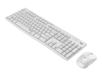 Logitech Mk295 Silent - Sats Med Tangentbord Och Mus - Trådlös - 2.4 Ghz - Usa, Internationellt - Offwhite