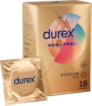 Durex Real Feel Condoms Latex Free Regular Fit 18s 18 Count (Pack of 1) 