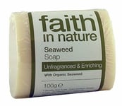 Faith in Nature Fragrance Free Seaweed Pure Vegetable Soap 100g