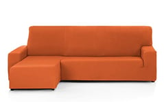 Martina Home Tunez Housse de canapé d'angle Motif Moderne Tissu Orange Accoudoir Gauche Court