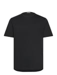 Mercerized Cotton Tee S/S Tops T-shirts Short-sleeved Black Lindbergh Black