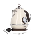 Electric Water Kettle Temperature Display Retro Paint Electric Kettle W/360 UK