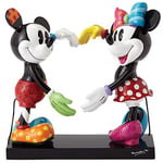 Enesco Disney by Romero Britto Mickey et Minnie Vignette, céramique, Multicolore, 14 x 16 x 17 cm