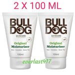 Bulldog Original Moisturiser  Original Sensitive Skincare , 2 X 100 ML