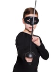 Banditt Sett til Barn med Maske og Fektesverd 60 cm