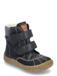 ANGULUS Boots - Flat - With Velcro Marinblå