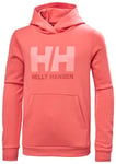 Helly Hansen Junior Unisex Jr HH Logo Hoodie 2.0, Sunset Pink, 8