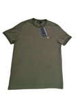 Fred Perry Mens Crew Neck Olive Ringer T-Shirt Size UK Large 41-42" Chest M3519