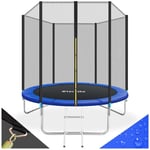 Studsmatta, trampolin med skyddsnät, upp till 80 kg - 244 cm