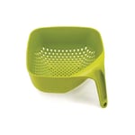 Joseph Joseph Square Colander, Drainer, food strainer, heat resistant and dishwasher safe - Green