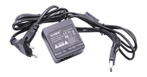 vhbw Bloc d'alimentation, chargeur adaptateur compatible avec Casio Exilim EX-F1, EX-FC100, EX-FC150 appareil photo, caméra vidéo - Câble 0,5m