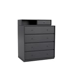 Montana - Keep Chest Of Drawers, Plinth H3 cm - Anthracite
